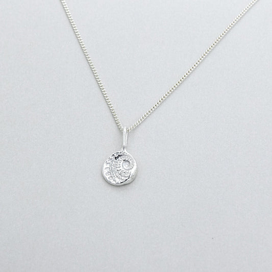 Abalone shell mandala necklace