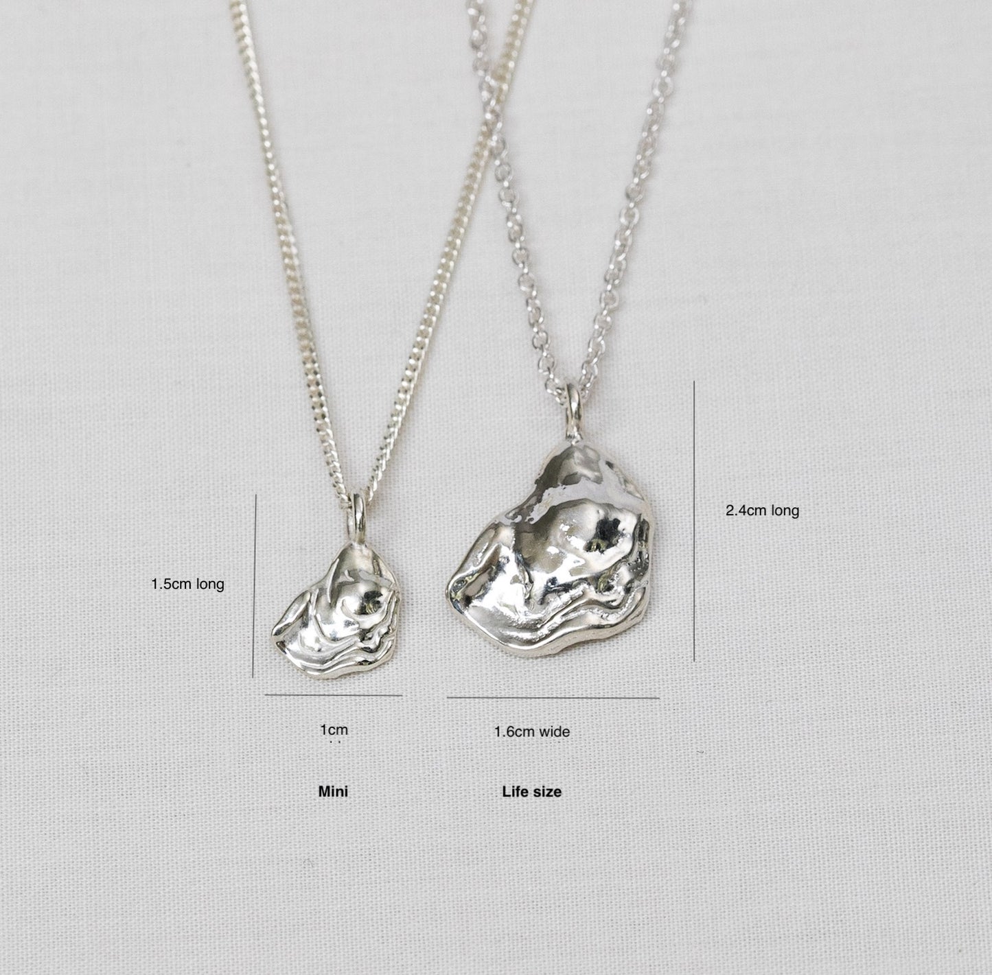 Oyster Lid Necklace - gold