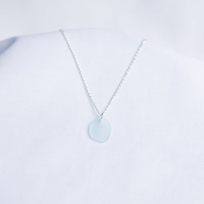 Sea Glass Necklaces - sea foam blues & greens