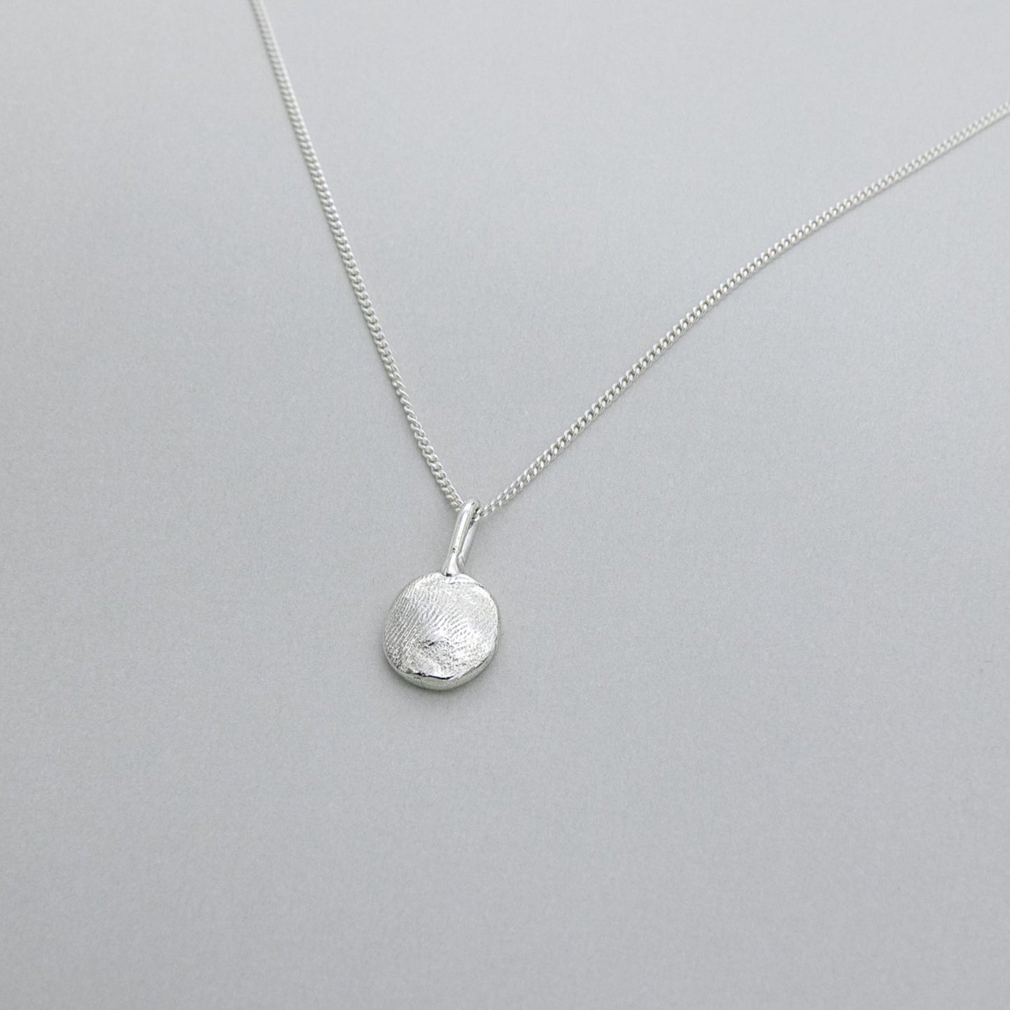 fingerprint necklace, fingerprint pendant