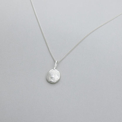 fingerprint necklace, fingerprint pendant