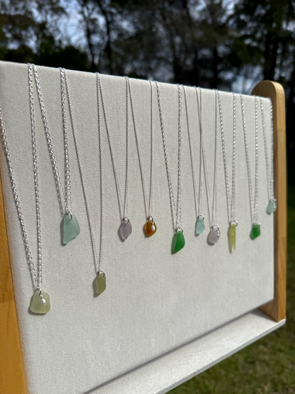 Minimal Sea Glass Necklaces - Batch 2