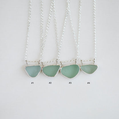 Double Bail Sea Glass Necklaces