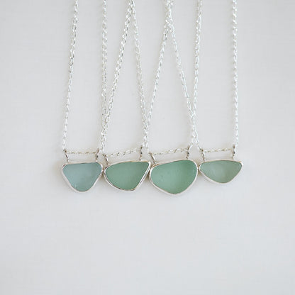 Double Bail Sea Glass Necklaces