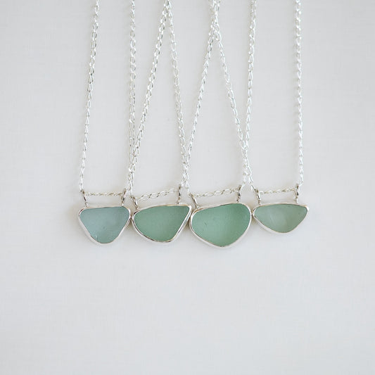 Double Bail Sea Glass Necklaces