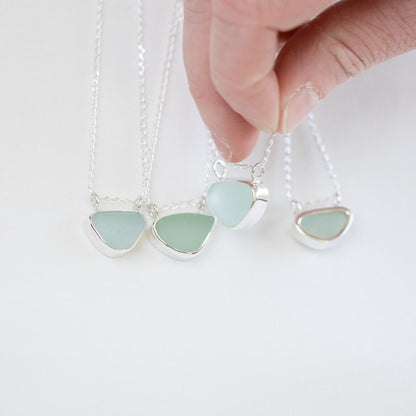 Double Bail Sea Glass Necklaces