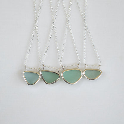 Double Bail Sea Glass Necklaces