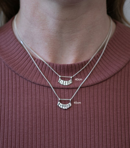 Rays at Dawn Necklace - silver