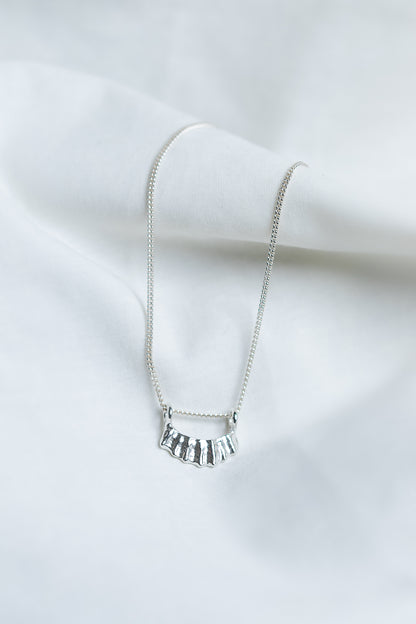 Rays at Dawn Necklace - silver