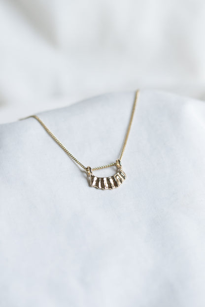 Rays at Dawn Necklace - gold