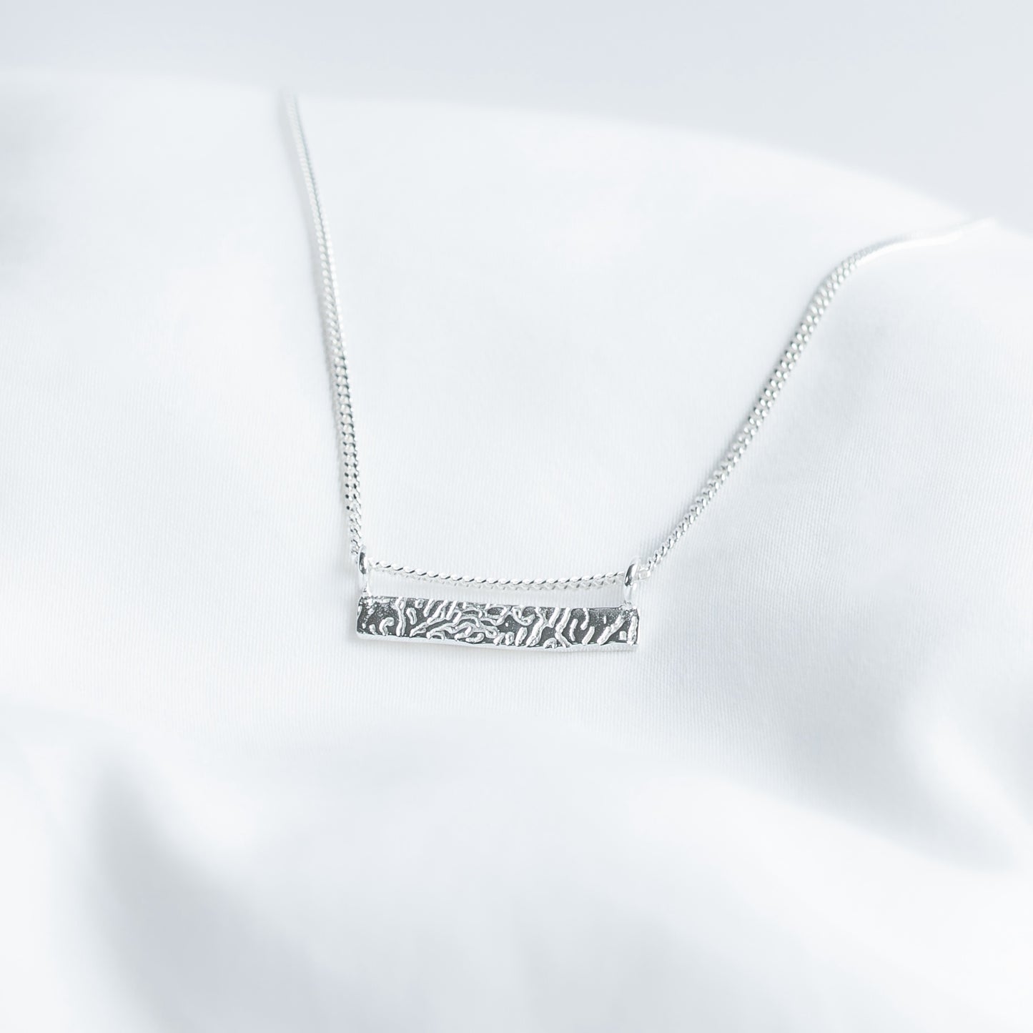 Cuttlefish Horizon Bar Necklace