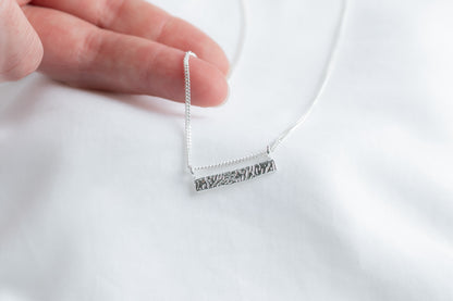 Cuttlefish Horizon Bar Necklace