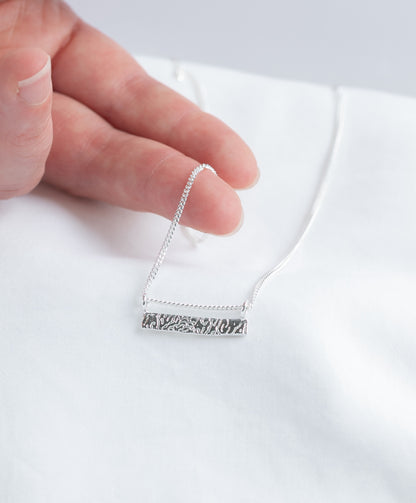 Cuttlefish Horizon Bar Necklace