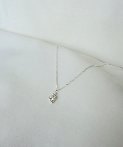 Cuttlefish Channels Mini Heart Necklace