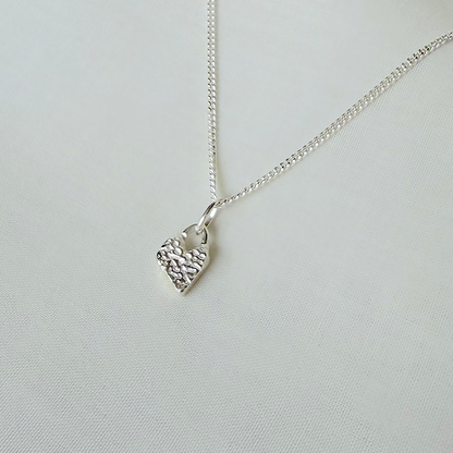 Cuttlefish Channels Mini Heart Necklace