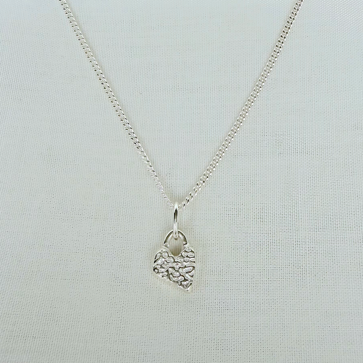 Cuttlefish Channels Mini Heart Necklace