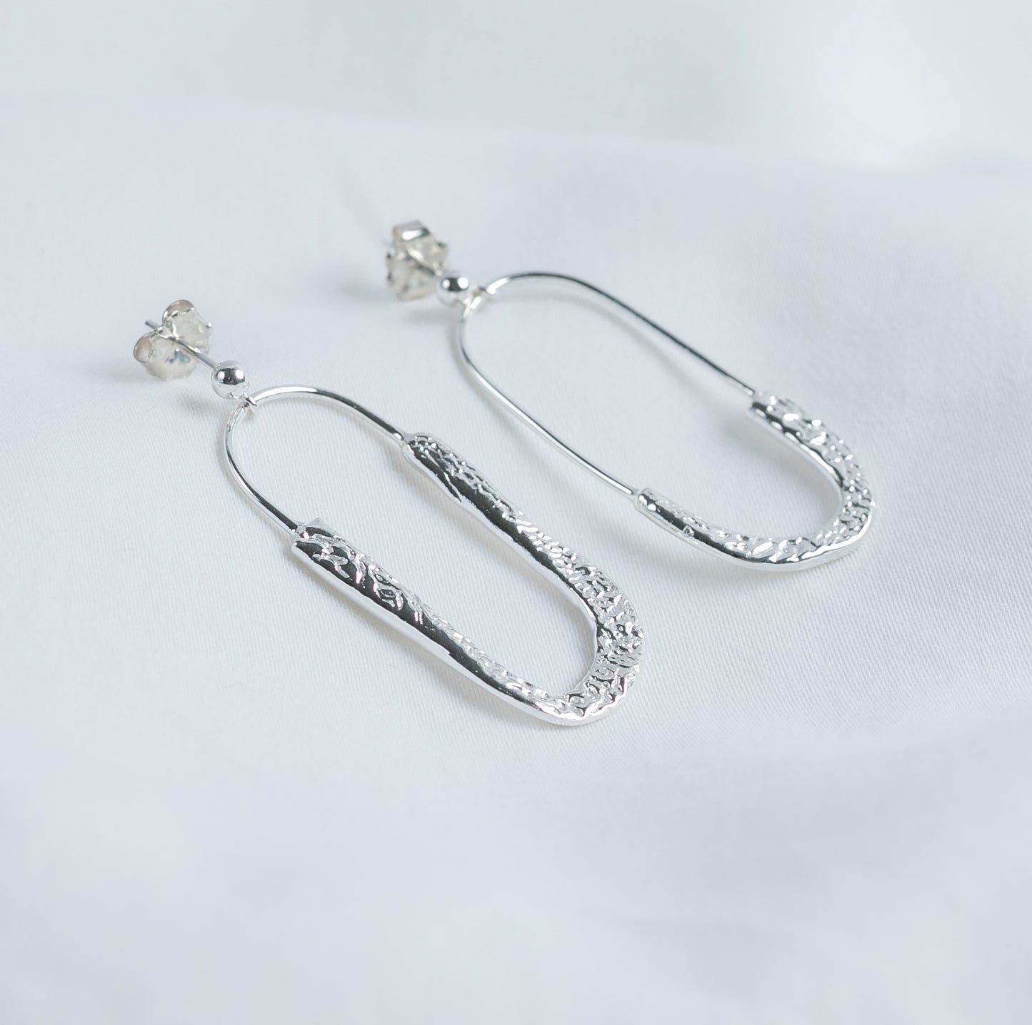 Cuttlefish Paperclip Earrings