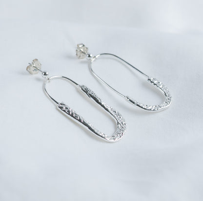Cuttlefish Paperclip Earrings