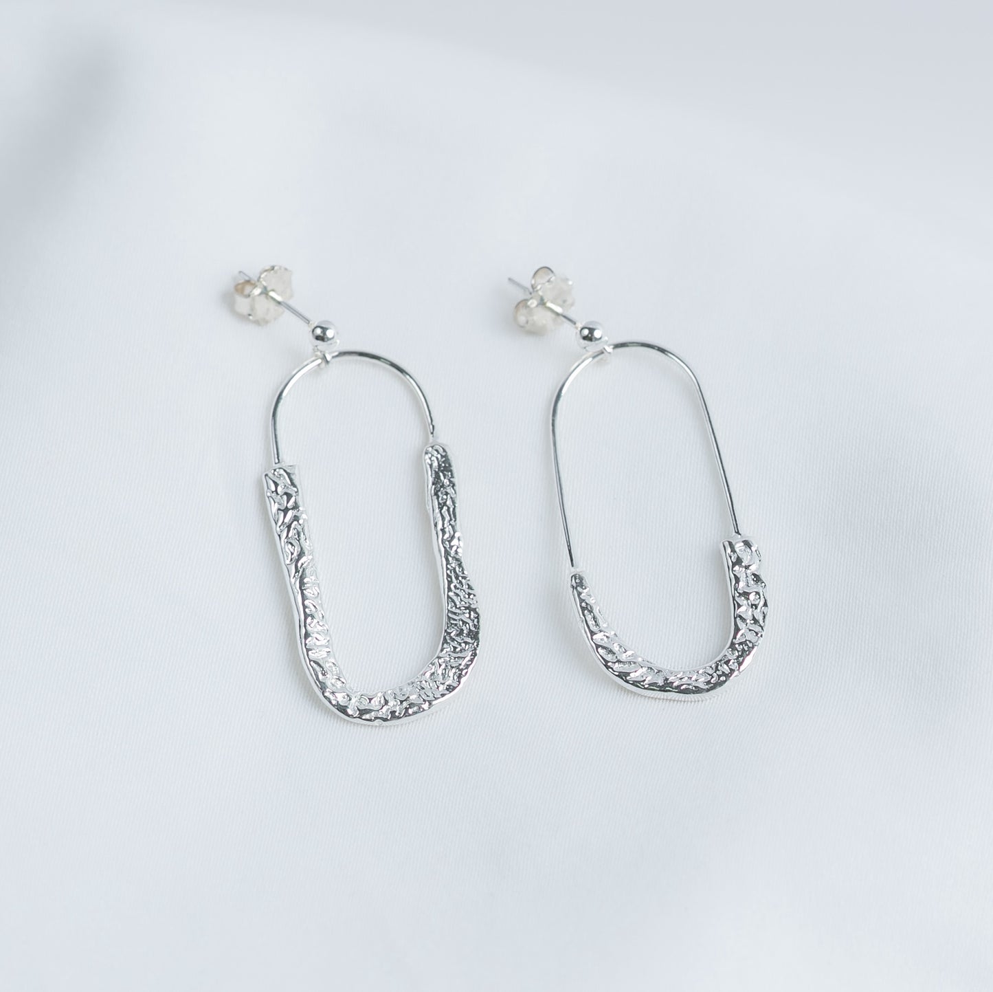 Cuttlefish Paperclip Earrings