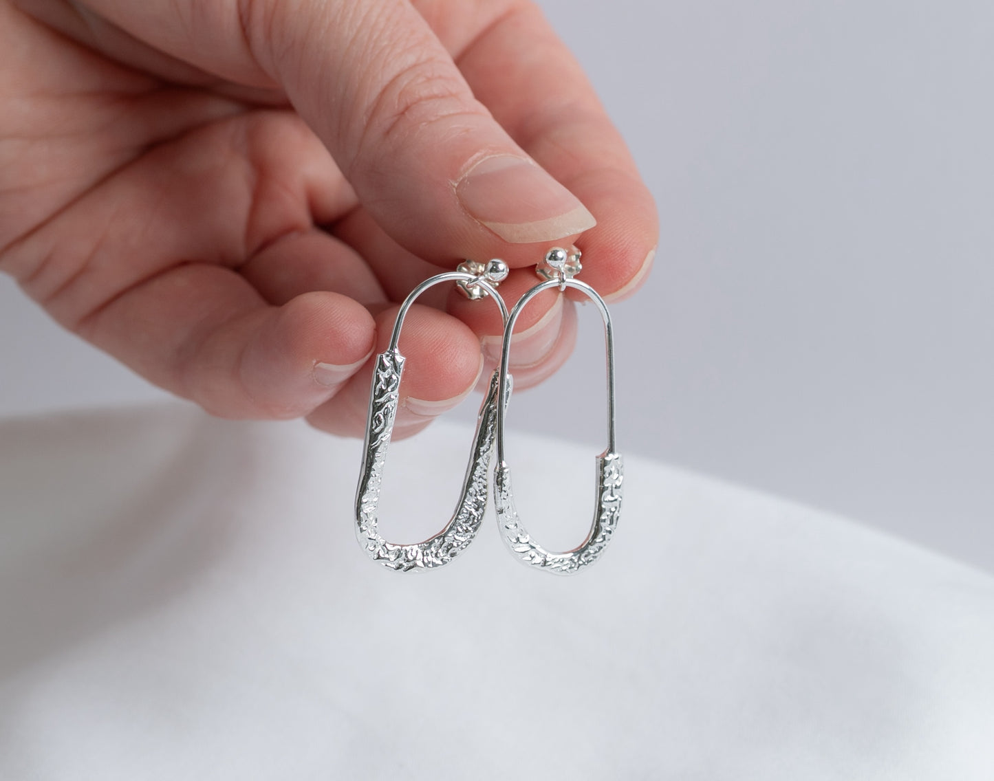 Cuttlefish Paperclip Earrings