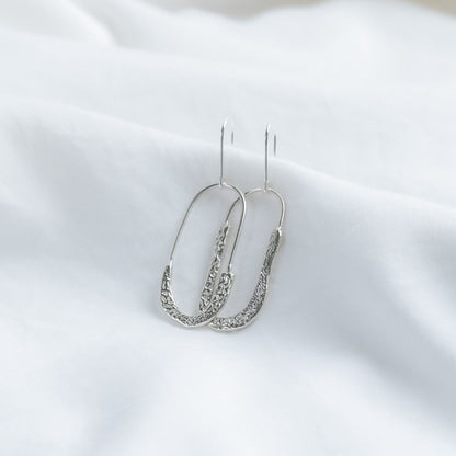 Cuttlefish Paperclip Earrings