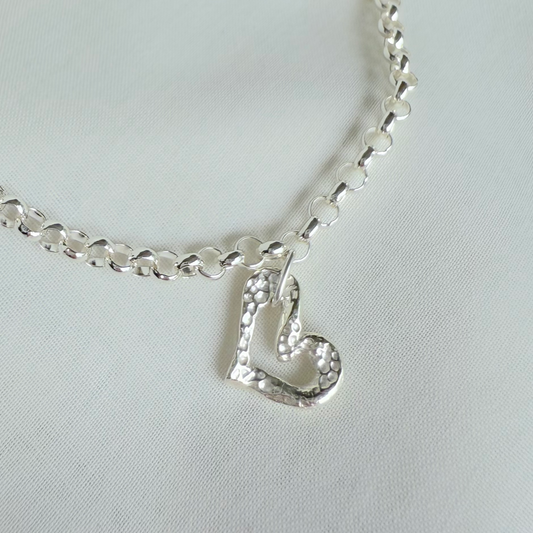 Dotted Operculum Heart (Bracelet or Necklace)