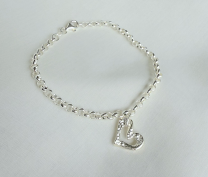 Dotted Operculum Heart (Bracelet or Necklace)