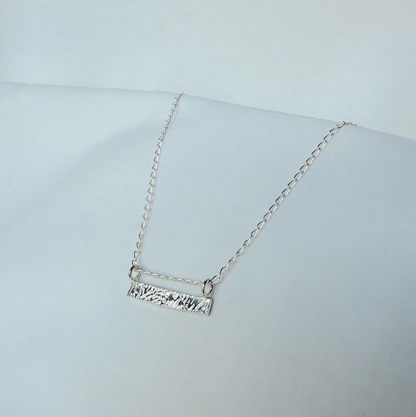 Cuttlefish Horizon Bar Necklace