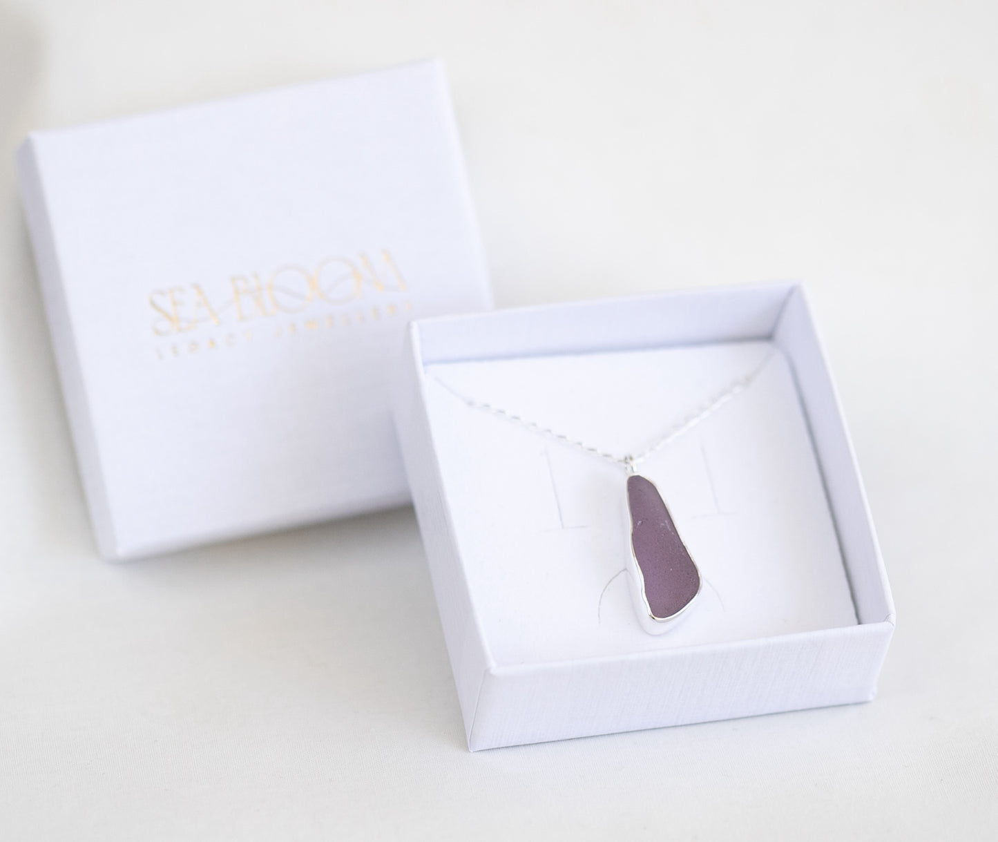 Large Bezel Sea Glass Necklace