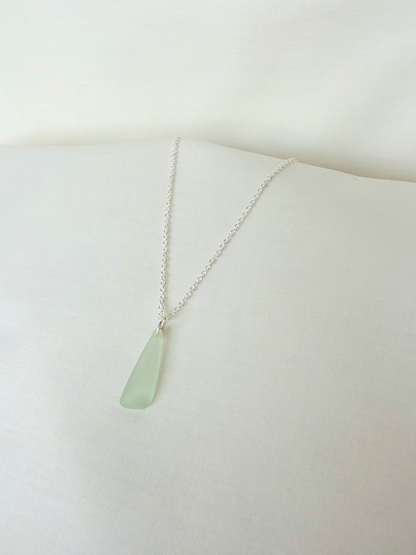 Sea Glass Necklaces - sea foam blues & greens