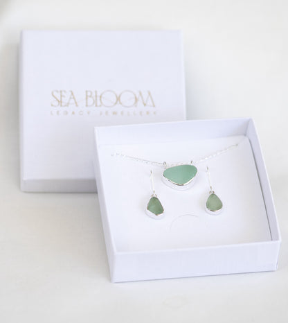 Double Bail Sea Glass Necklaces