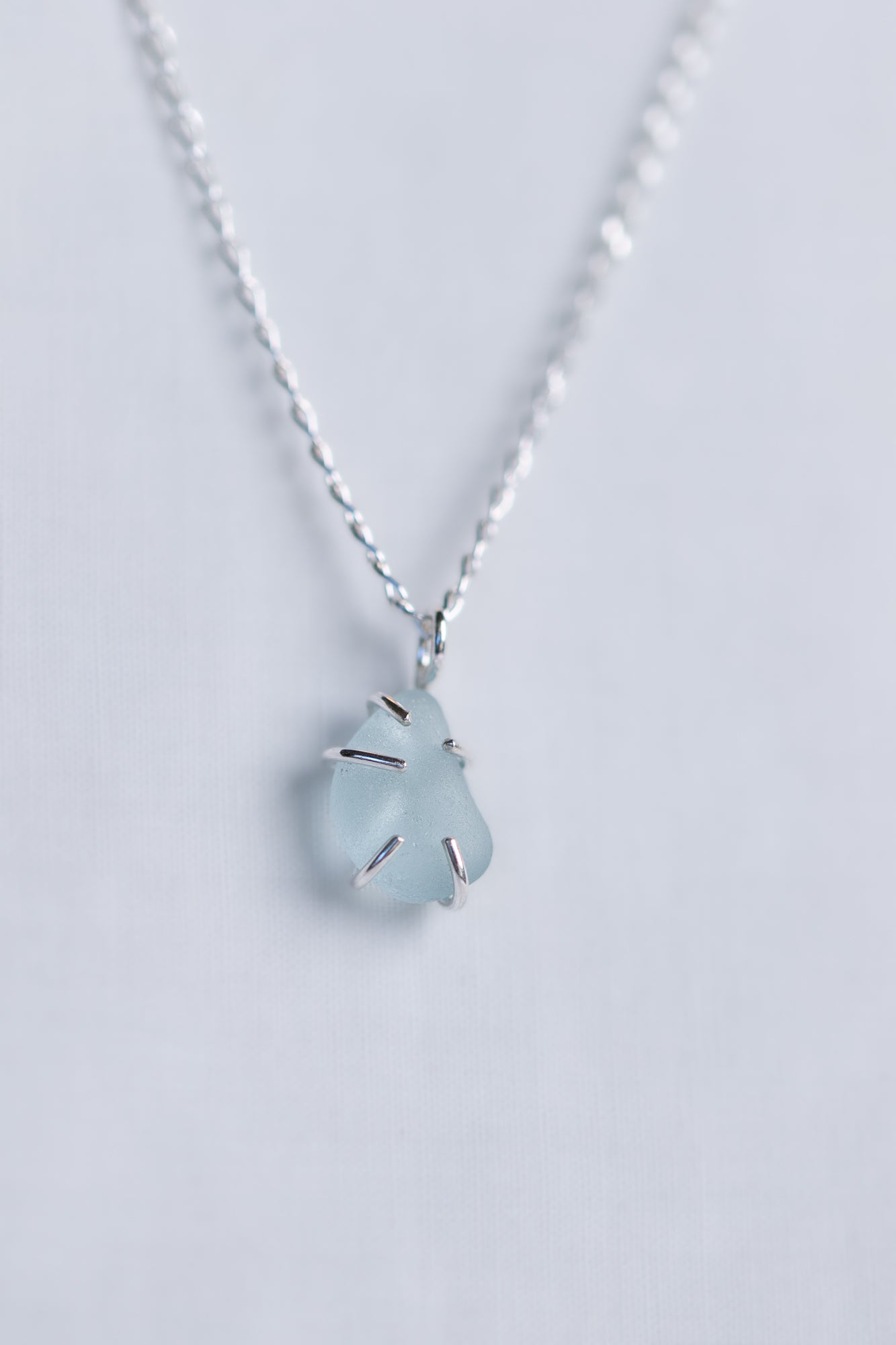 Sea Glass Necklaces - Claw set pendants
