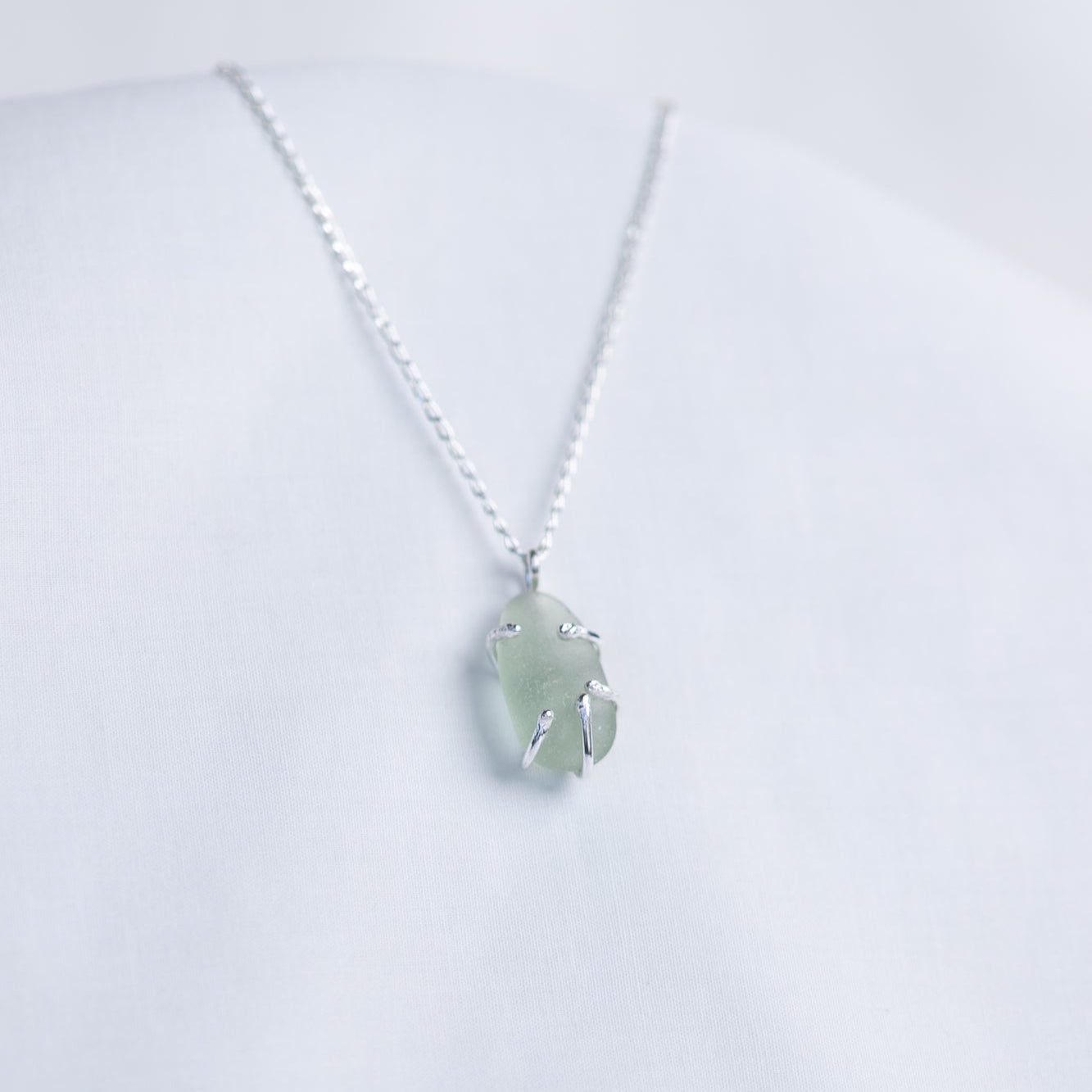 Sea Glass Necklaces - Claw set pendants