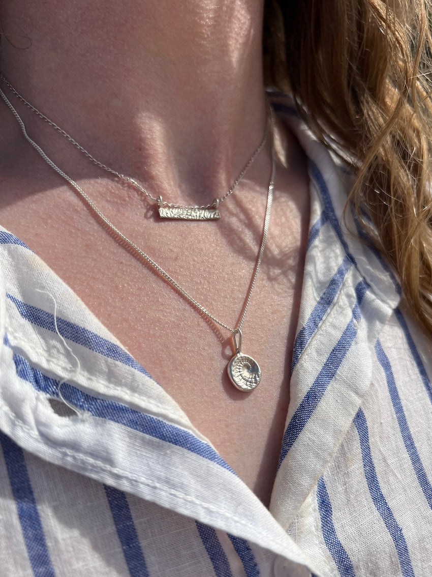 Cuttlefish Horizon Bar Necklace