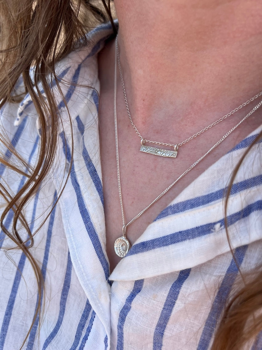 Cuttlefish Horizon Bar Necklace